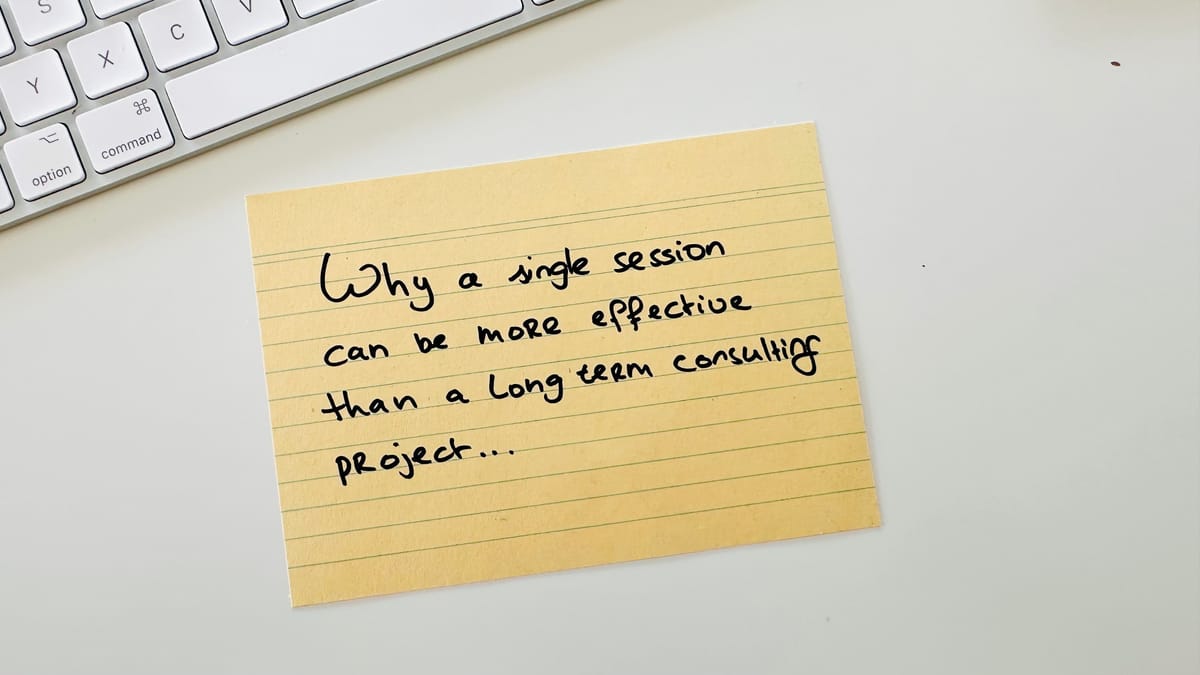 Why One Focused Session Can Be More Valuable Than a Longterm Project