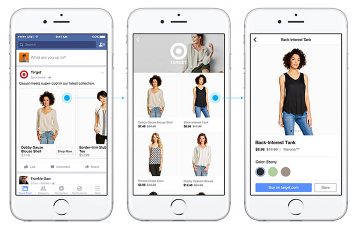 Facebook Canvas – Great In-App Shopping Feature (beta)